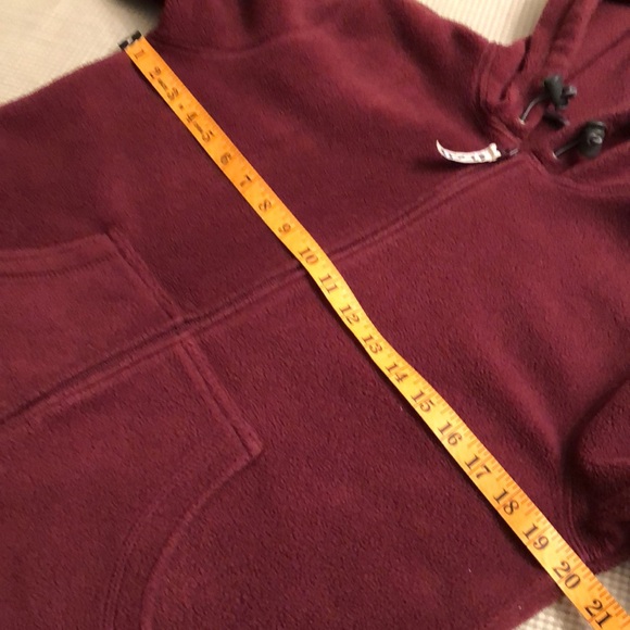 Vintage Board Dokter Thick Fleece Hoodie Burgundy Hooded Toggles Youth L  - #404 - Picture 11 of 12